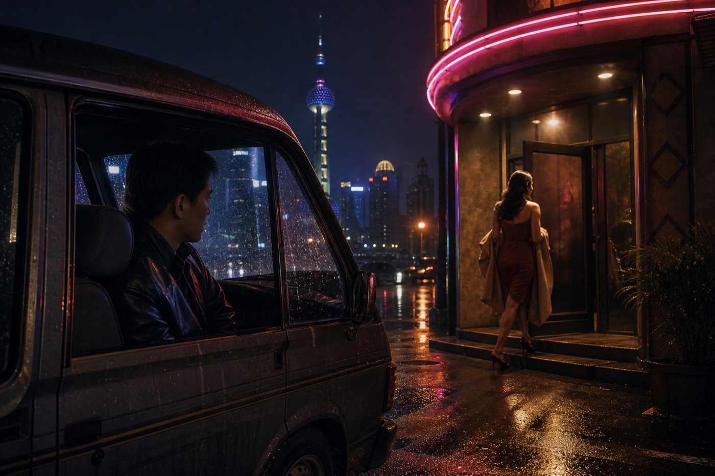 上海夜色中的霓虹舞厅